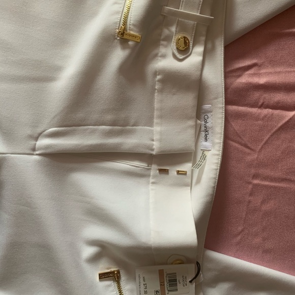 Calvin Klein White Dress Pants - Picture 3 of 4